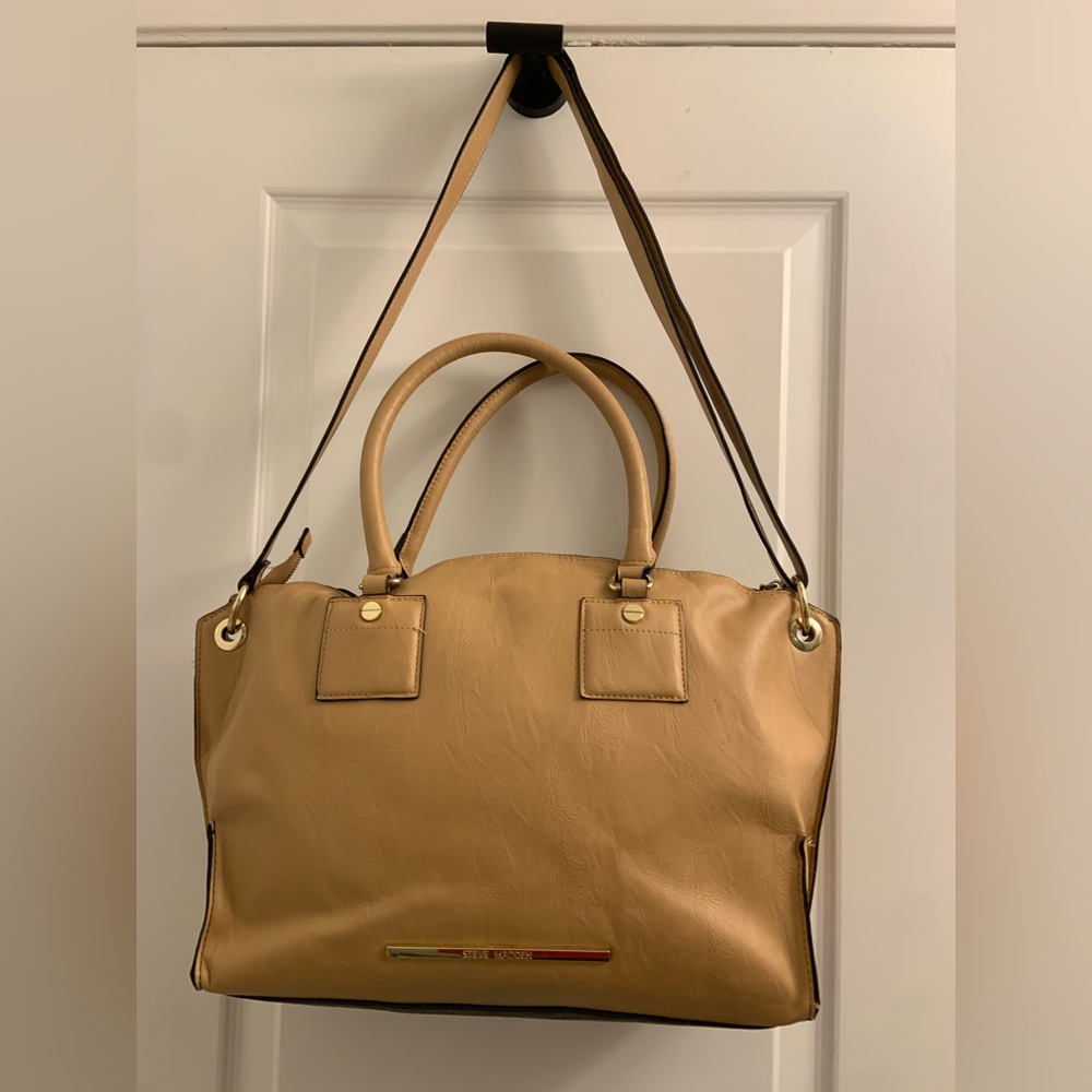 Steve Maden Leather Tote Bag